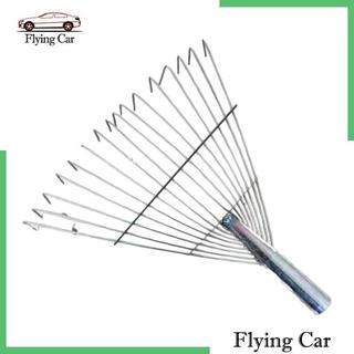 Vườn Tay Rake Đầu Chỉ Rác Thép Dụng Cụ Làm Vườn Phong Cảnh Lá Cào Đầu Cho Kim Thông Sân Trồng Sân Sau