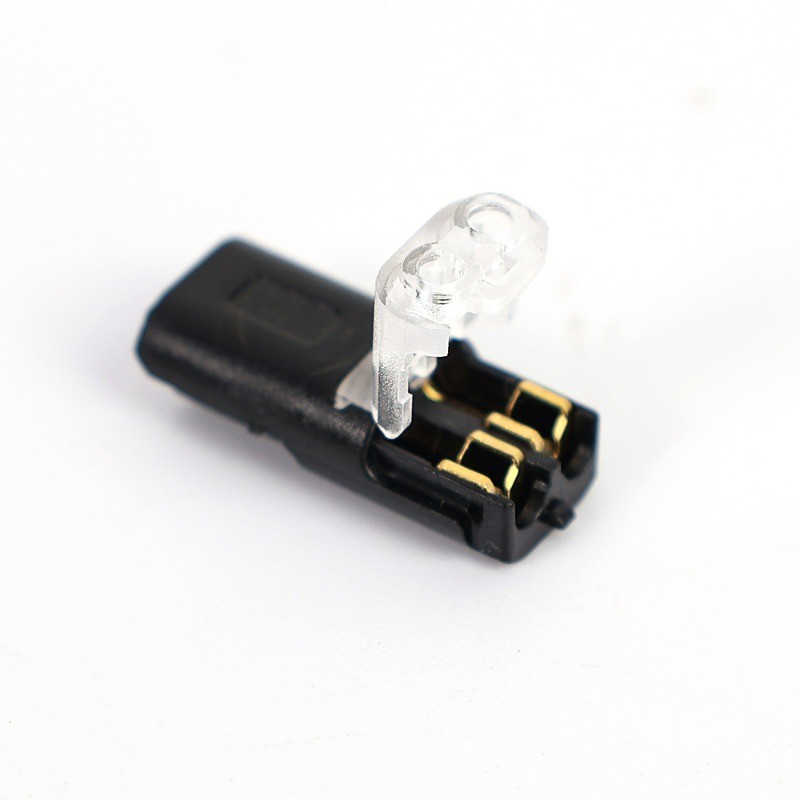 10 / 100 Cái Đầu Nối Cắm Dây Đôi Đầu Nối Dải Đèn Led 2 Pin Dây Đèn Kết Nối Điện Áp Thấp