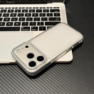 Ốp Điện Thoại Silicon Mềm Trong Suốt Siêu Mỏng Sang Trọng Cho IPhone 17Pro Max 16 15 14 13 12 Pro Max 11 Bảo Vệ Ống Kính Matte Cover