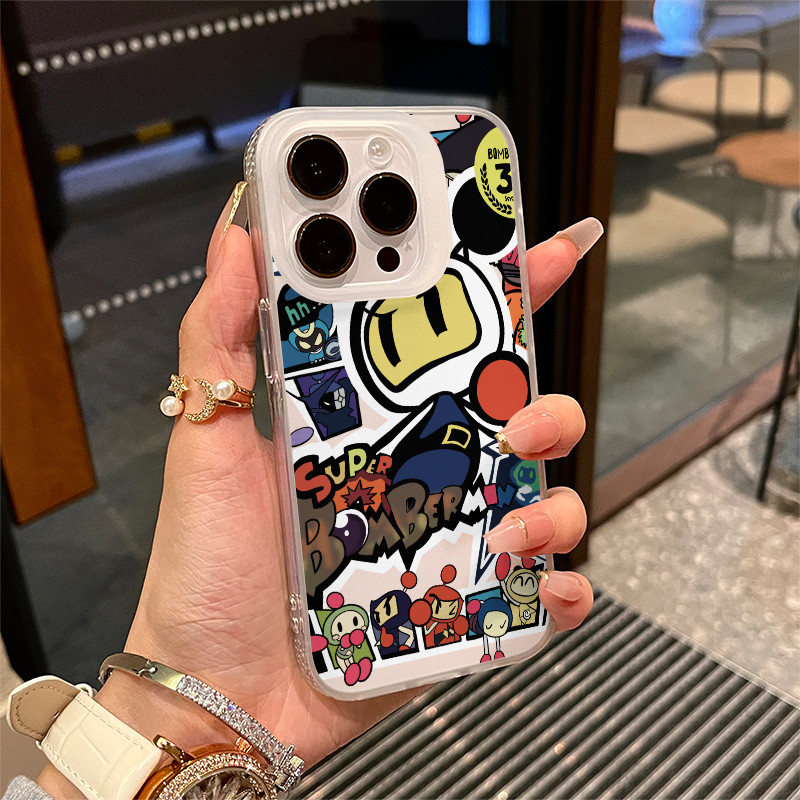 Tide Play Stickers Big Crash cho 16 trường hợp iPhone 17Air Frosted Meta Air Trường hợp 14 13 11Pro