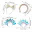 DARON Dạ Quang Laser Headband, Đèn LED Nhiều Màu Sắc Sáng Lên Tóc Hoop, Trang Trí Nhấp Nháy Đa Phong Cách Mũ Đội Đầu Phát Sáng Vương Miện Rave