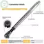 PUSKY 1 Cái Điều Chỉnh Góc Căn Chỉnh Bốn Bánh Điện Nối Dài Cờ Lê Ô Tô 2 Trong 1 Cờ Lê Mở Rộng Ratchet VN