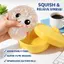Đồ chơi bóp bánh bao pha lê đầy màu sắc Mô phỏng Buns sáng bóng Squishes Quả bóng căng thẳng Phục hồi chậm Đồ chơi cảm giác saixit2vn