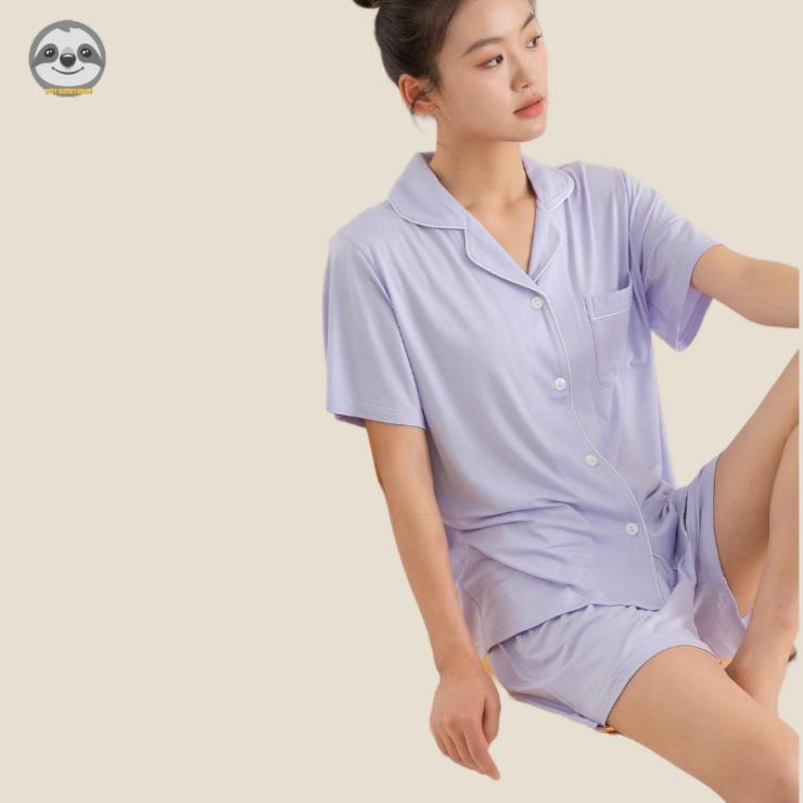 Bộ đồ ngủ phong cách Nhật Bản và Muji, chất liệu modal mềm mại, có size dành cho cả nam và nữ, phù hợp làm quà tặng cặp đôi.