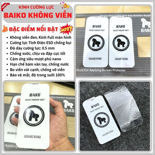 Kính Cường Lực iPhone Baikô Chống Xước Full Màn - iP X/XS/XR/11/12/13/14/15/16/17/Pro/Max/Air