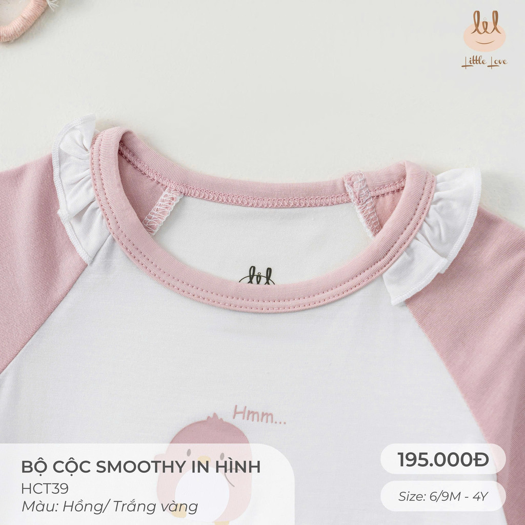 Bộ Cộc tay Vải Sợi tre kháng khuẩn [ Siêu Mềm, Mát, Mịn Co Dãn Và Thấm Hút Mồ Hôi Tốt] Size 6M - 4Y (HCT39)