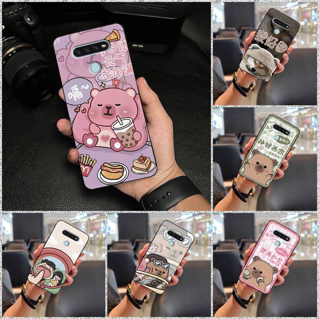 Ốp Lưng TPU Graffiti LG Q51, chống sốc toàn bộ, thiết kế hoạt hình bền đẹp, dễ thương, bảo vệ máy