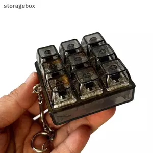 4 / 9 Phím Bàn phím cơ Máy kiểm tra trục Bàn phím LED Đồ chơi chìa khóa Giảm căng thẳng DIY Fidget Nút Keycap Fidget Móc khóa Đồ chơi Quà tặng Đẹp