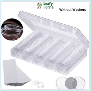 [Giao hàng từ Việt Nam] LEAFYHOME 100 CÁI Hộp thu tiền xu 30mm Hộp bảo vệ di động Hộp lưu trữ Viên nang lưu trữ