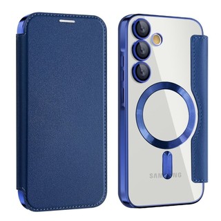 Ốp Điện Thoại TPU Cho Samsung A56 A55 A36 A35 A26 A17 A16 A15 A07 A06 A05S S26 Ultra Plus FE Vỏ Da Từ Tính Mạ Chống Sốc Cạnh Mềm Vỏ Bảo Vệ Toàn Bộ Ống Kính