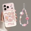 Ốp điện thoại hình thỏ dâu dễ thương hoạt hình cho iPhone 17 16 15 14 13 12 11 Pro Max X XR XS Max 7 8 Plus SE2020