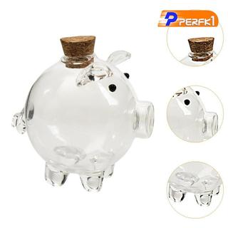 Thủy Tinh Heo Đất Đồ Chơi Đồng Xu Hộp Bảo Quản Trong Suốt Tiết Kiệm Bình Cho Trẻ Em Người Lớn Phòng Học Sử Dụng