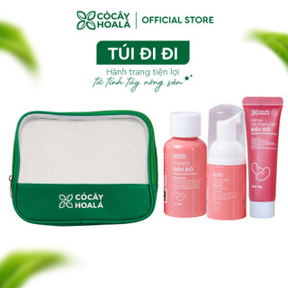 TÚI Du Lịch - Combo Chăm Sóc Toàn Diện Travelsize Cỏ Cây Hoa Lá | Nhà Mộc Nhiên
