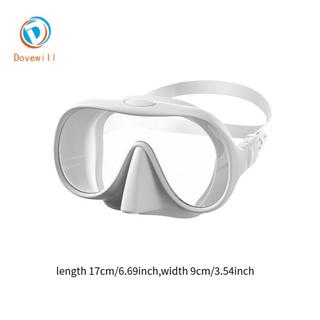 Mặt nạ lặn Dovewill chống rò rỉ, trải nghiệm trong suốt dưới nước, kèm nắp mũi và thiết kế ống kính đơn