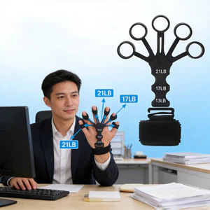 Dụng cụ tăng cường tay cầm bằng silicon có thể điều chỉnh Dụng cụ tập ngón tay để phục hồi chức năng