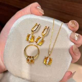 Trang sức zircon nhiều màu sắc phong cách châu Âu phù hợp với nữ