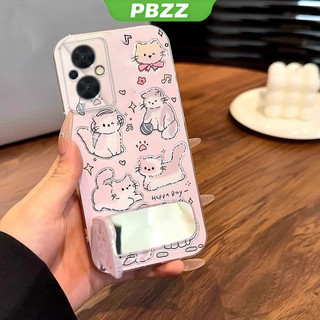 Ốp Lưng Cho OPPO RENO 7Z 5g RENO 7 Z 5g RENO 8Z 5g Vỏ Điện Thoại Vỏ Mềm Bảo Vệ Silicon Chống Sốc Trong Suốt Thiết Kế Mới Thẩm Mỹ CARTO CAT Có Giá Đỡ TYYMZJ01