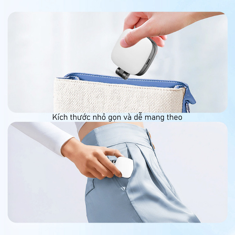 Đèn Selfie Từ Tính Kèm Gương 48LED CRI Cao Pin 850mAh Sạc Type-C Điều chỉnh sáng/màu Gắn MagSafe