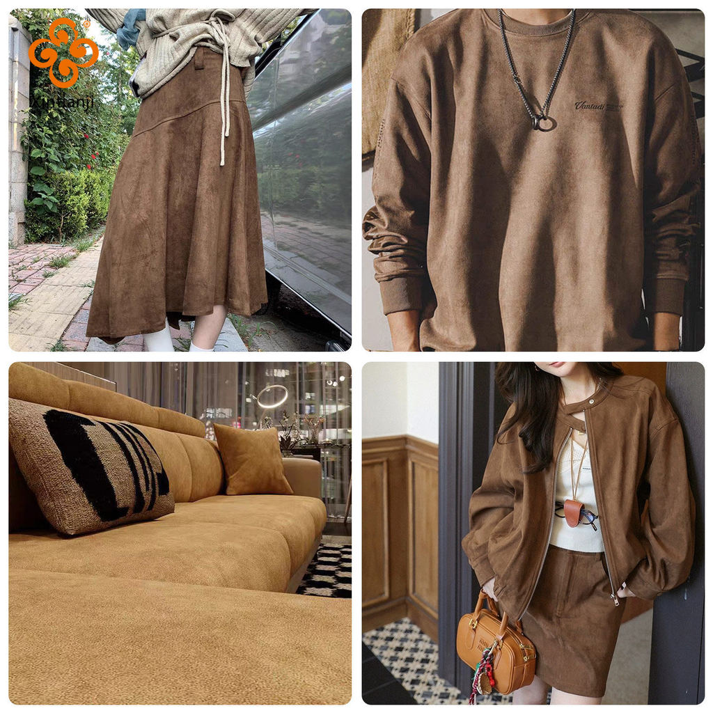 Dày Hai Mặt Da Lộn Vải Chải Handmade DIY Mùa Đông Áo Thiết Kế Quần Áo Co Giãn Da Hươu Vải Lông Cừu 50x160cm