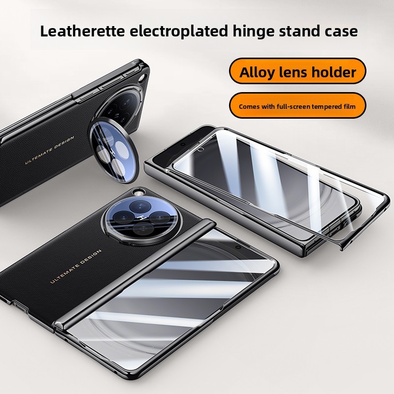 Bao da có màn hình riêng tư Vỏ bảo vệ kính cường lực cho OPPO Find N6 Find N 6 Vỏ giữ máy ảnh bản lề lò xo