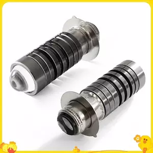 Đa Năng 12V Hai Màu Bóng Đèn Pha P15D H6 PX15D LED Xe Máy Đèn Pha H6 Xe Tay Ga Xe Máy Đèn Pha Không