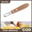 Doutie 1 Máy gọt vỏ chanh bằng thép không gỉ Dụng cụ gọt vỏ trái cây chống ăn mòn Thân thiện với môi trường Tay cầm gỗ chống rỉ Dụng cụ nhà bếp Dao gọt vỏ VN