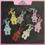 MYPANDA Da Thỏ Xe Móc Khóa Túi Mặt Dây Chuyền Handmade Charm Cá Tính Hợp Thời Trang Bé Gái Túi Quà Tặng Phụ Kiện.