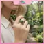 MYPANDA Nhẫn hình ếch xanh toad dễ thương, thiết kế thẩm mỹ cá nhân, điều chỉnh size phù hợp cho nữ - Trang sức dự tiệc.