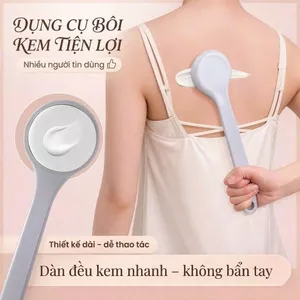 Bàn chải thoa kem đầu bọt biển thấm nhanh, thoa đều toàn thân, dễ thao tác