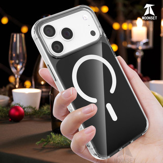 Dành cho Iphone 17 Pro Max / 17 Air / 16 Plus / 15 Pro / 14 / 13 / 12 Ốp điện thoại cứng pha lê Mặt sau từ tính Chống rơi Vỏ mỏng chống sốc