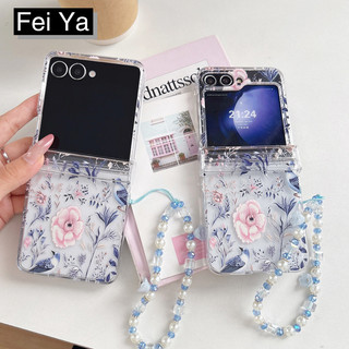 Hoa tươi chim trò chuyện với dây chuyền điện thoại cho samsung z flip 7 6 5 4 3 5G flip7 flip6 flip5
