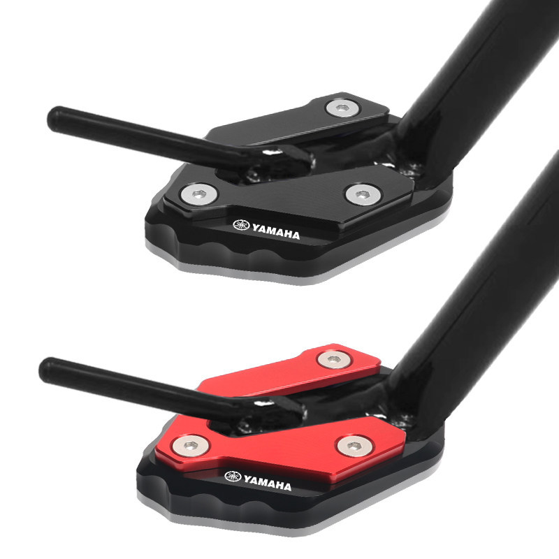 CHO YAMAHA MT09 XSR900 Tracer Xe Máy Bên Đứng Phóng To Chân Đế Miếng Lót Nối Dài Chống Trượt Tấm Hỗ Trợ