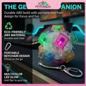 Móc Khóa Bảng Phím LED Bật Sáng - Đồ Chơi Fidget Giúp Tập Trung và Giải Trở Stress, Phù Hợp Làm Quà Tặng cho Mọi Độ Tuổi.