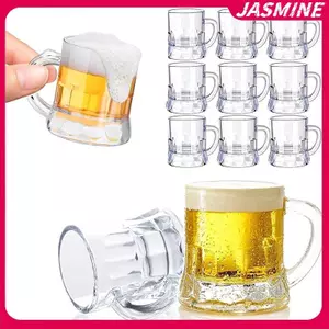 JASMINE 5 / 10 Chiếc 30ml Cốc Bia Tay Cầm Nhỏ Nhựa Whisky Mini Cho Tiệc Cốc Thủy Tinh Barware Nhà Bếp Thanh Ăn Trang Trí Sân Vườn Nhà JASMINE