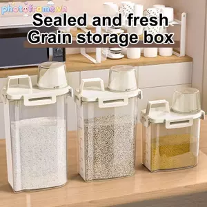 Khung ảnh Có Thể Tái Sử Dụng Giặt Giặt Hộp Đựng Kín Cho Ngũ Cốc Và Ngũ Cốc Linh Tinh Hộp Bảo Quản Nhà Bếp VN