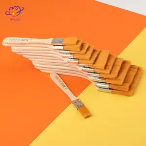 Bộ cọ sơn Nylon HFTOY cho dầu Acrylic màu nước 12 chiếc Bộ vẽ nghệ sĩ chuyên nghiệp có tay cầm bằng gỗ thoải mái cho vải ~