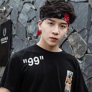 Khăn Trùm Đầu Nam Hip-Hop Cotton Nguyên Chất, Độc Đáo phiên bản Hàn Quốc, Hợp Thời Trang cho Dạo Phố