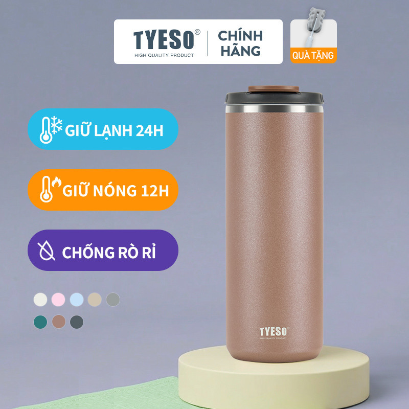 Ly giữ nhiệt TYESO  không gỉ 304