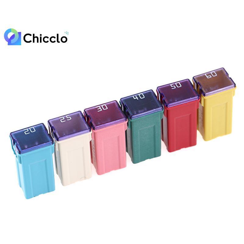 [chiccloset0] Cầu chì vuông Mini 32V 20A 25A 30A 40A 50A60A Cầu chì ô tô có hộp nhựa Đẹp