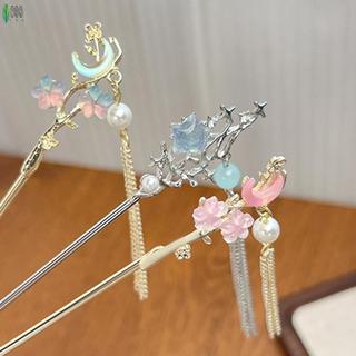 Đũa tóc hợp kim cho nữ hanfu, phù hợp trang trí tóc cho lễ hội và tiệc cưới