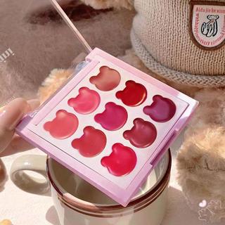 Bảng Bùn Môi Nhung 9 Màu Matte Velvet - Lip Cheek Dual Use for Lady Beauty