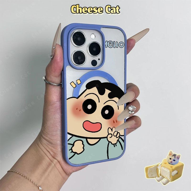 Phim hoạt hình cư xử tốt và dễ thương Ốp điện thoại từ tính cho iPhone 11 12 13 14 15 16 17 Pro Max 7 Plus XR Xs Max