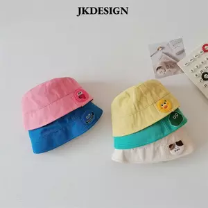 JKDESIGN Mũ Xô, Màu Kẹo Thoáng Khí Mũ Lưu Vực, Thời Trang Rộng Vành Cotton Hoạt Hình Người Cá Mũ Bé Trai Bé Gái