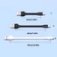 BTM 120W USB Sang USB C Cáp Silicon 90 Độ Sạc Nhanh Dây Dữ Liệu Thay Thế Cho Điện Thoại Di Động Loại C Dây Nhanh