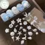 PUSKY 1 Chiếc Lily Hoa Biển Vỏ Ốc Sò Sao Biển San Hô 3D Acrylic Móng Tay Khuôn Trang Trí Móng Tay DIY Silicon Làm Móng Tay Khuôn Móng Tay Nghệ Thuật VN