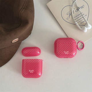 Sọc nâu + dây da cho Airpods4 Airpod 1 / 2 3 Pro Pro2 pro3