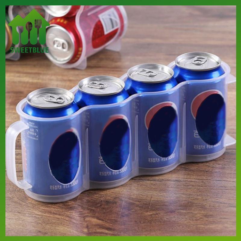 SWEET 4 Lỗ Nước Giải Khát Soda Uống Có Thể Tổ Chức Ras Tủ Lạnh Uống Chai Bia Làm Lạnh Kệ Nhà Bếp Hộp Bảo Quản n
