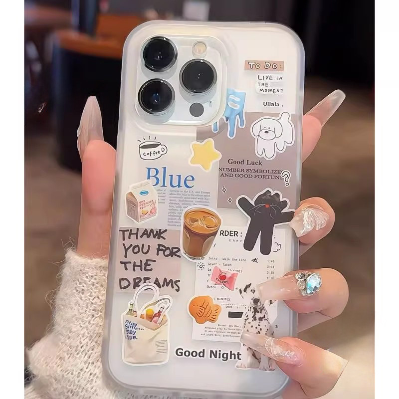 Ốp Lưng Cho IPhone 12 11 15 13 14 Pro Max 16 15 14 Plus 11 12 13 XS MAX XR X Ốp Lưng Hình Chú Chó Con Dễ Thương Sáng Tạo