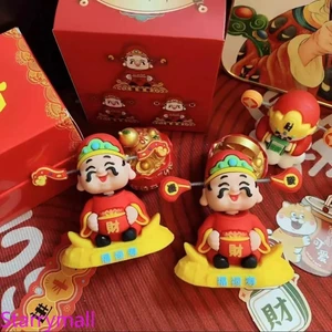 Mới Thần Tài Bảng Điều Khiển Ô Tô Đồ Trang Trí Quà Tặng Dễ Thương Mùa Xuân Lắc Đầu Trang Trí Năm Mới
