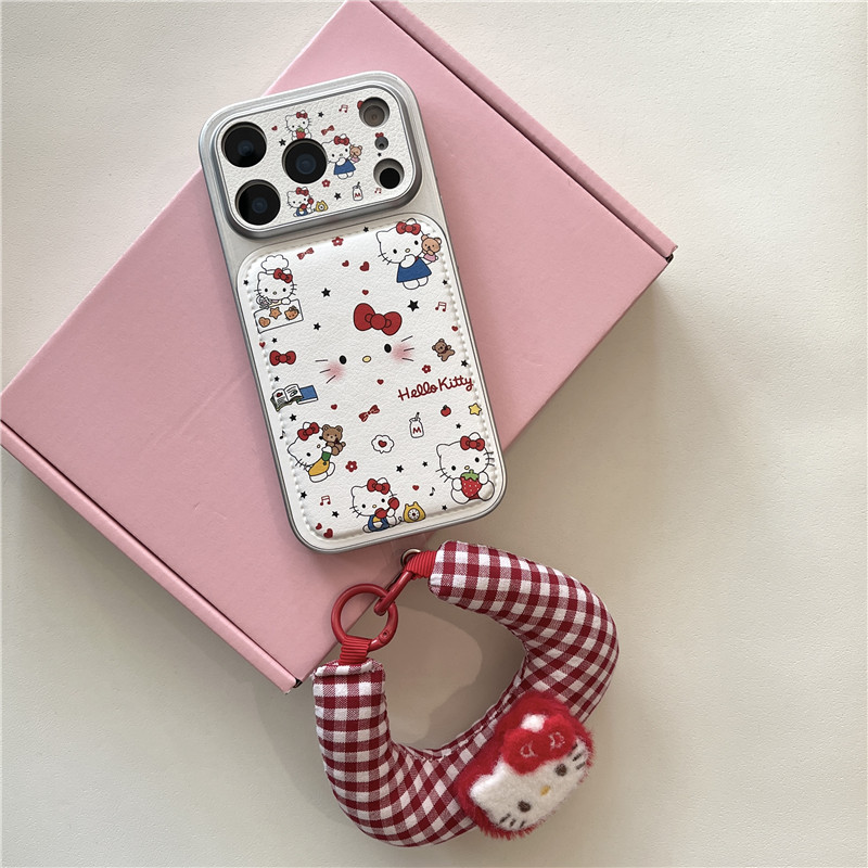 Ốp điện thoại chất liệu PU họa tiết mèo Cheeky cho iPhone 17 Pro Max 16 pro max